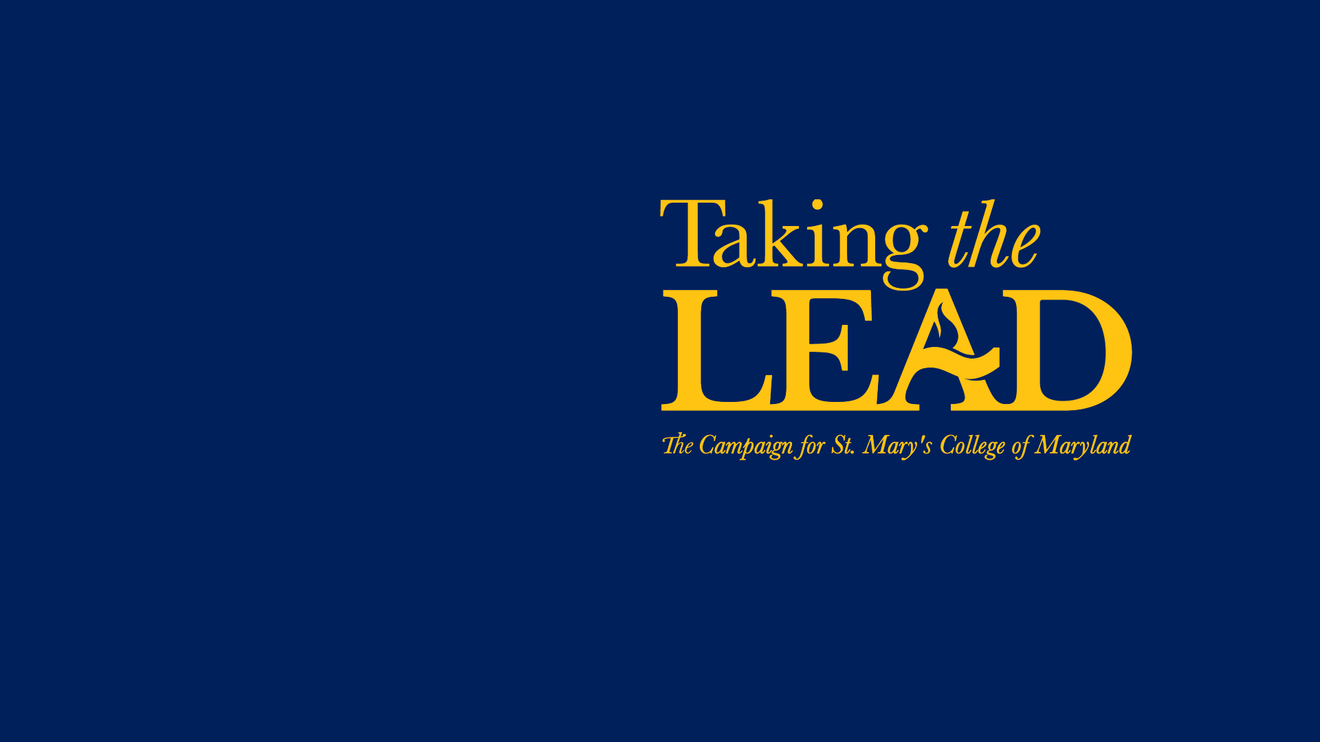 Lead Campaign logo on navy background