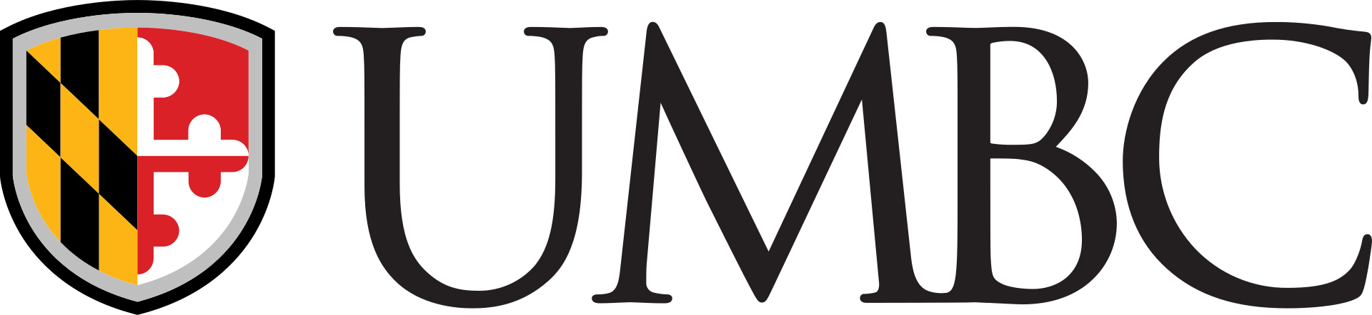 马里兰大学, 巴尔的摩县(UMBC)标志, 马里兰大学, 巴尔的摩县- http://styleguide.umbc.edu/logos/，公共领域，http://commons.维基.org/w/index.php?curid = 67684930 "
