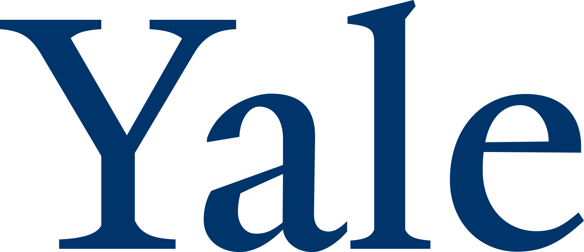 耶鲁大学 logo, By 耶鲁大学 - http://身份.耶鲁大学.edu/耶鲁大学-logo-wordmarks，公共领域，http://commons.维基.org/w/index.php?curid = 37348190 "