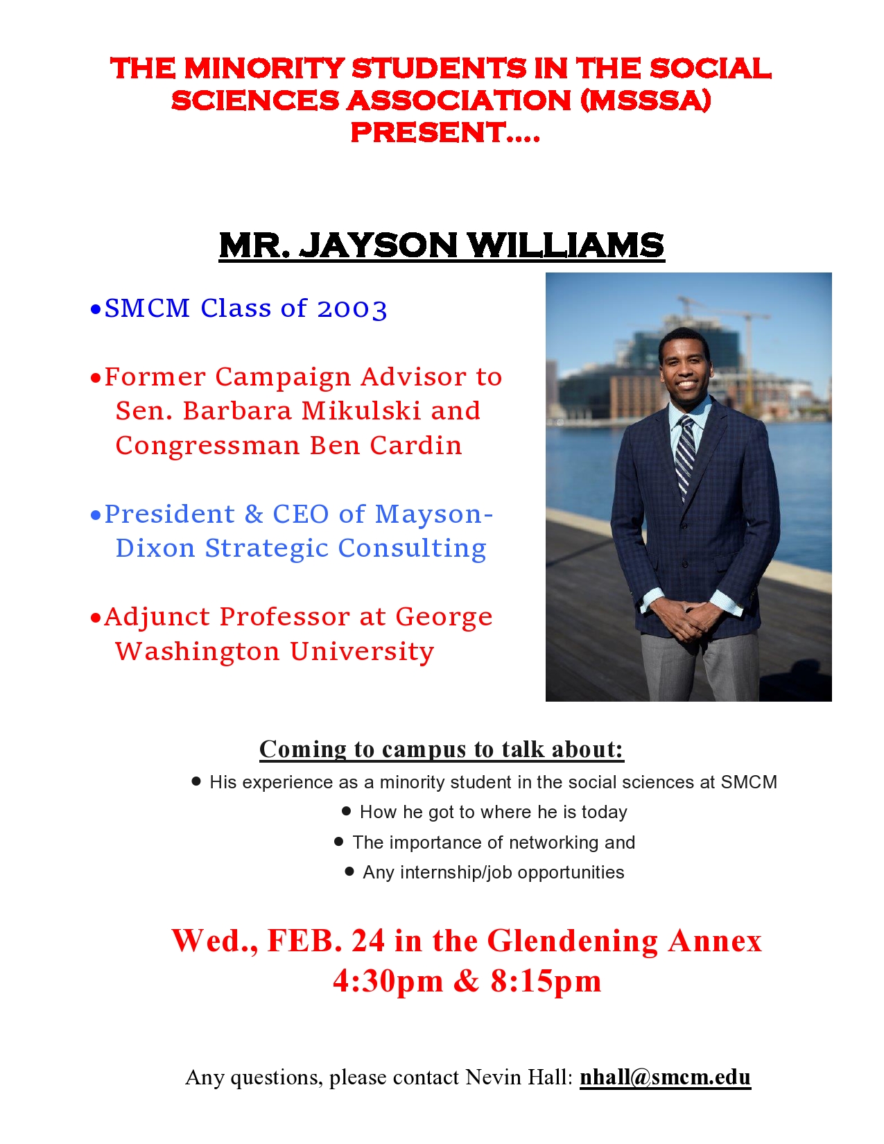 Jayson Williams MSSSA poster