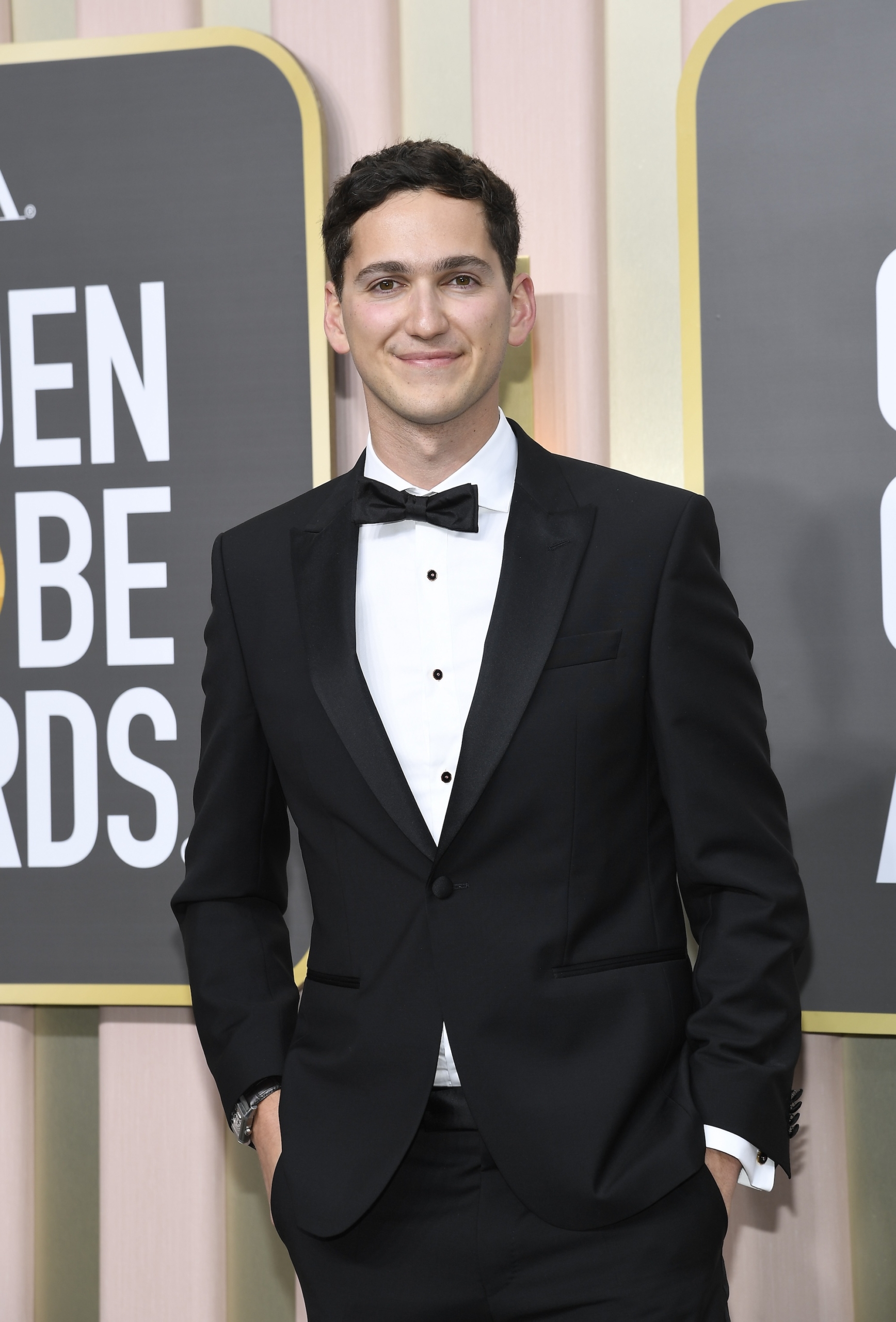 BEVERLY HILLS, CALIFORNIA - JANUARY 10: 80th Annual GOLDEN GLOBE AWARDS -- Pictured: Matt Friend arrives to the 80th Annual Golden Globe Awards held at the Beverly Hilton Hotel on January 10, 2023 in Beverly Hills, California. -- (Photo by Kevork Djansezian/NBC via Getty Images)