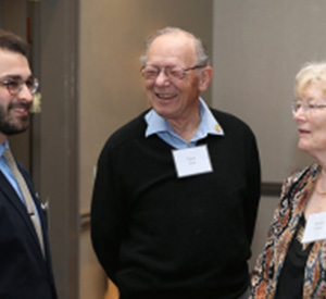 Gabriel Rubinstein, SMCM Alumnus, Egon Frech and Roxanna Summers, CSD Advisor