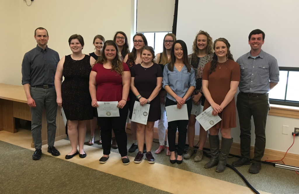 Psi Chi Inductees and Mentors