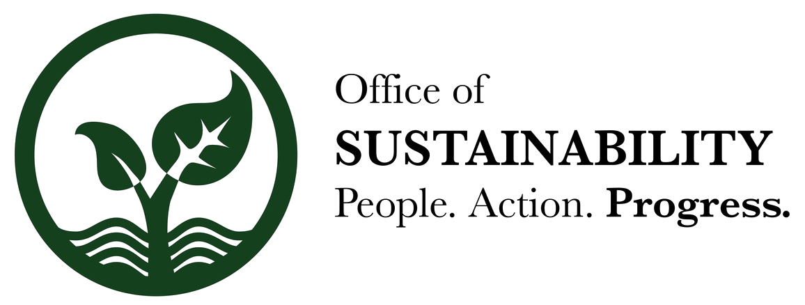 Office of Sustainability: People, Action, Progress, logo